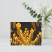 Carte Postale Lanternes pour la fête de Loi Krathong. (Debout devant)