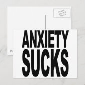 Carte Postale L'anxiété craint (Devant / Derrière)