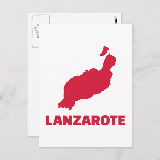 Carte Postale Lanzarote (Devant / Derrière)