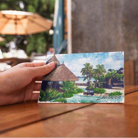 Carte Postale Lanzarote Îles Canaries Espagne Tropical