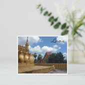 Carte Postale lao golden stupa (Debout devant)