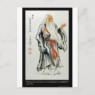 Carte Postale Lao Tzu La Nature Ne Se Précipite Jamais Citation