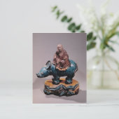 Carte Postale Lao-Tzu sur sa dynastie Buffalo, Qing (Debout devant)