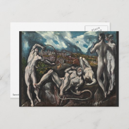Carte Postale Laocoon par El Greco (Devant / Derrière)