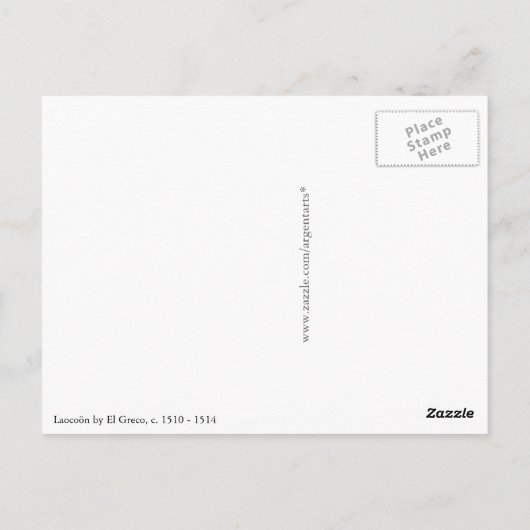 Carte Postale Laocoon par El Greco (Dos)