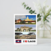 Carte Postale Laos - I Love - (Debout devant)