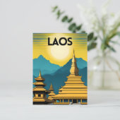 Carte Postale Laos Travel Art (Debout devant)