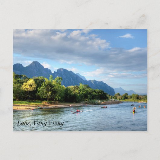 Carte Postale Laos, Vang Vieng (Devant)