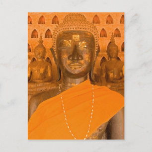 Carte Postale Laos, Vientiane, l'une des 6840 images de Bouddha