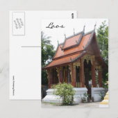 Carte Postale laos wat (Devant / Derrière)