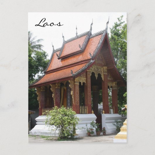 Carte Postale laos wat (Devant)