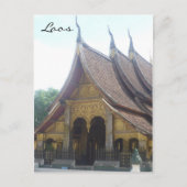 Carte Postale laos wat toit (Devant)