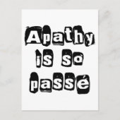 Carte Postale L'Apathie Est Si Passée (Devant)