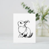 Carte Postale lapin (Debout devant)