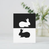 Carte Postale lapin (Debout devant)