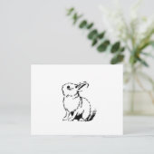 Carte Postale lapin (Debout devant)