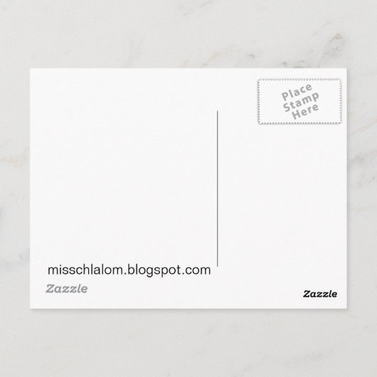 Carte Postale Lapin 06 (Dos)