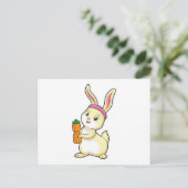 Carte Postale Lapin à la forme avec bouteille de boisson (Debout devant)