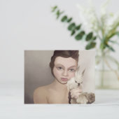 Carte Postale lapin à puces (Debout devant)