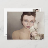 Carte Postale lapin à puces (Devant / Derrière)