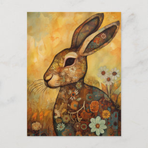 Carte postale lapin adorable