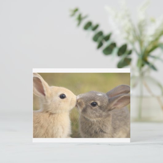 Carte Postale lapin aimant (Debout devant)