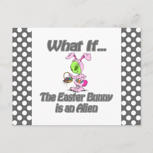 Carte Postale lapin alien (Devant)