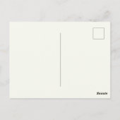 Carte Postale Lapin aquarelle avec couronne florale (Dos)