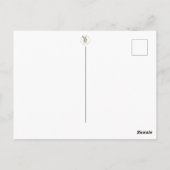 Carte Postale Lapin aquarelle d'animaux de la forêt (Dos)