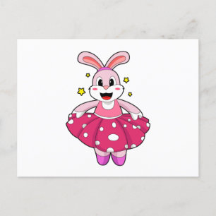 Carte Postale Lapin au ballet
