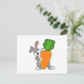 Carte Postale Lapin avec carotte (Debout devant)