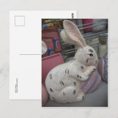 Carte Postale Lapin Avec Oeuf (Devant / Derrière)