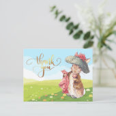 Carte Postale Lapin Benjamin Merci (Debout devant)