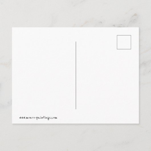 Carte Postale Lapin blanc (Dos)