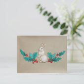 Carte Postale Lapin blanc (Debout devant)