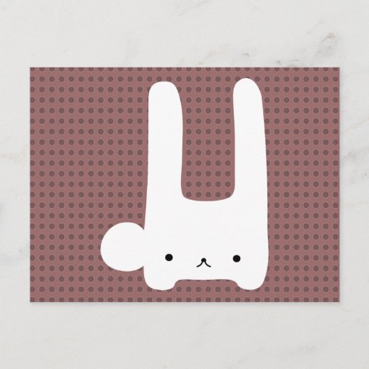 Carte Postale lapin blanc (Devant)