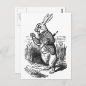 Carte Postale Lapin blanc (Devant / Derrière)