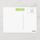 Carte postale lapin blanc (Dos)