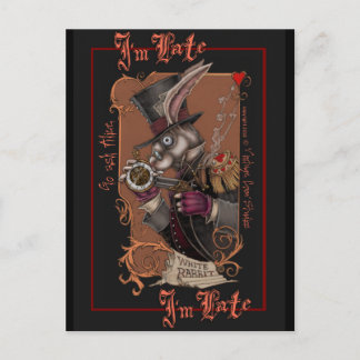 Carte Postale Lapin blanc