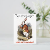 Carte Postale Lapin blanc (couleur) (Debout devant)