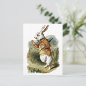 Carte Postale Lapin blanc d'Alice au pays des merveilles (Debout devant)