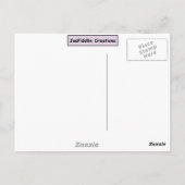 Carte Postale Lapin blanc mou (Dos)