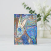 Carte Postale Lapin bleu (Debout devant)