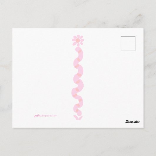 Carte postale Lapin Bon rétablissement (Dos)