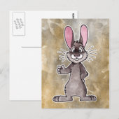 Carte Postale Lapin Brown (Devant / Derrière)
