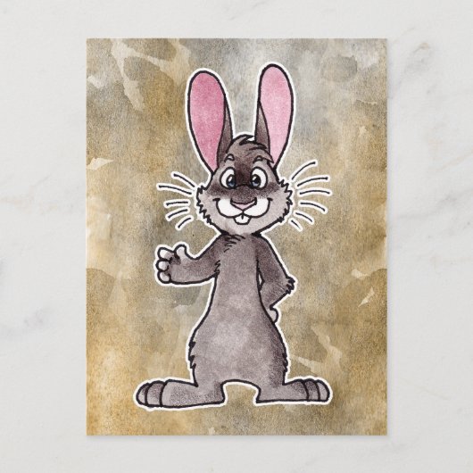 Carte Postale Lapin Brown (Devant)