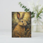 Carte Postale Lapin Brun Beau (Debout devant)