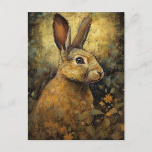 Carte Postale Lapin Brun Beau (Devant)
