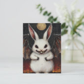 Carte Postale Lapin Chauve-Souris Vampire (Debout devant)