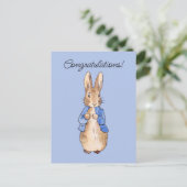 Carte Postale Lapin classique félicitations (Debout devant)